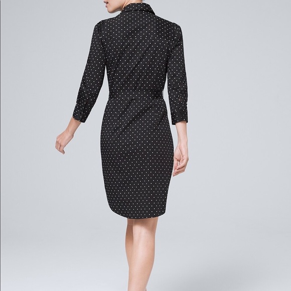 WHBM polka dot dotted shirt dress, 0 - Picture 2 of 16
